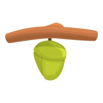 Silkworm icon cartoon vector. Natural cocoon Illustrazione stock