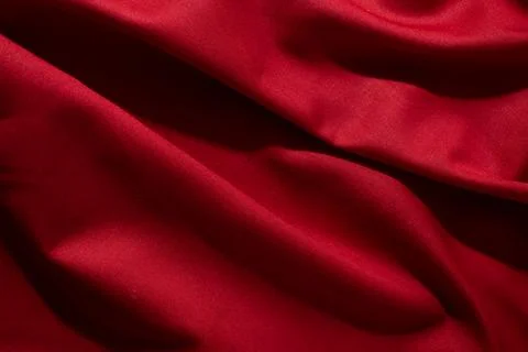 Silky Red Fabric Background Texture. Stock Photos