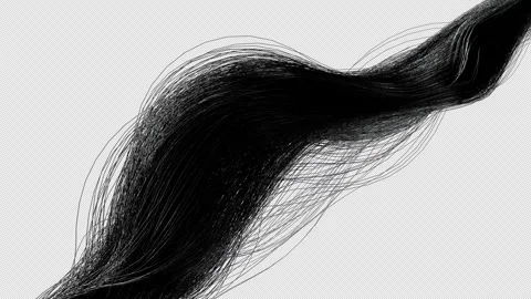 Silky Smooth Strands Dancing in the Wind , Hair in Motion, Flowing Luxurious  Stock Footage 300031845