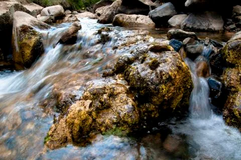 Silky water Foto stock