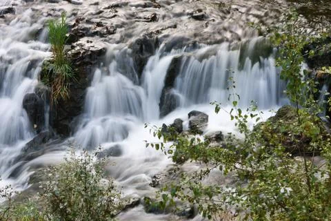 Silky waterfall Stock Photos