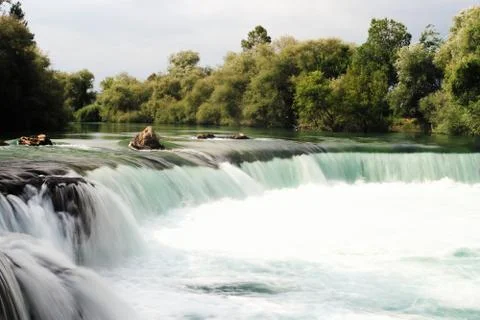 A silky waterfall Stock Photos