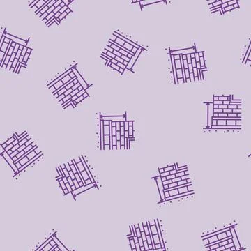 Sill level building structure line seamless pattern Ilustración de archivo