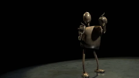 Silly dancing twerking animated teapot man Stock Footage