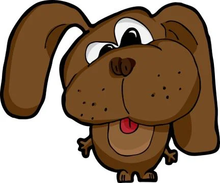 Silly Dog Stock Illustration