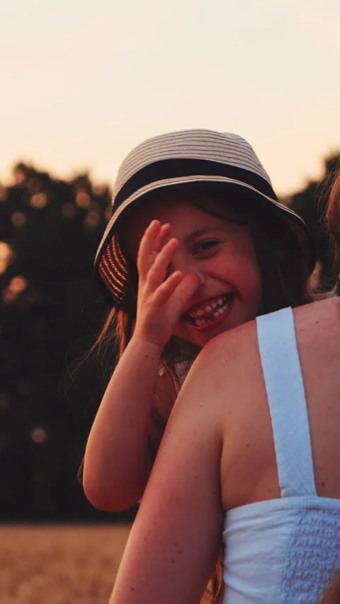 Silly girl making faces for the camera Stock Footage 327453836