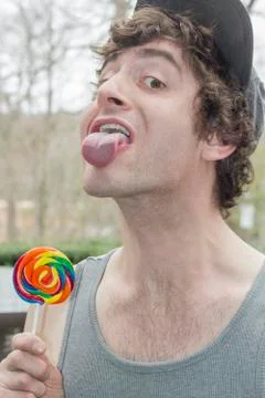 Silly Lollipop Stock Photos
