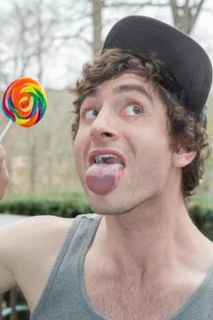 Silly Lollipop Stock Photos