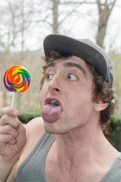 Silly Lollipop Stock Photos