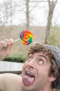 Silly Lollipop Stock Photos