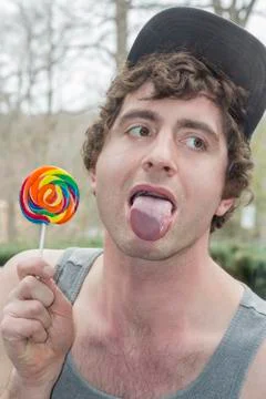 Silly Lollipop Stock Photos