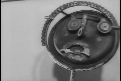 Silly Stuff - Strange and funny art that looks like a face - archival 1961 Video stock 244556454