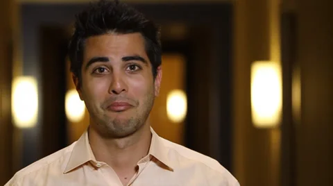 Silly young man Stock Footage 38763607