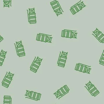 Silo cement production line vector seamless pattern Illustrazione stock