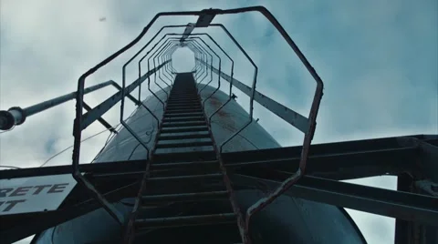 Silo Ladder Cinematic Stock Footage 50864268
