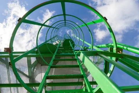 Silo ladder 스톡 사진