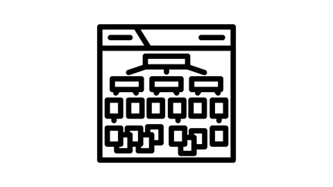 Silo structure seo line icon animation Stock Footage 326757065