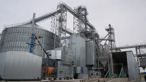 Silo Towers Stock Footage 123063831