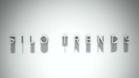 Silo trends 3D title animation with shadows on a white background 스톡 동영상 296900435