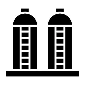 Silo Vector Icon Design Illustration Stock Illustration