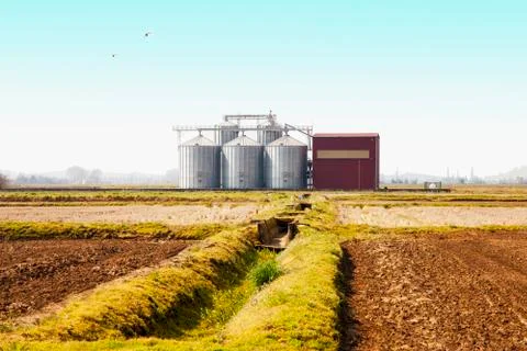 Silos Stock Photos