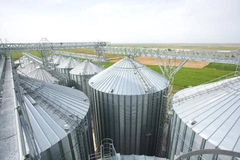 Silos Stock Photos