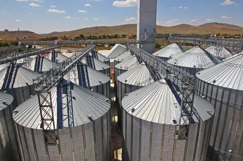 Silos Stock Photos