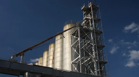 Silos time lapse Stock Footage 30411550