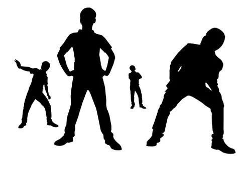 Silouette Person Stock Illustration
