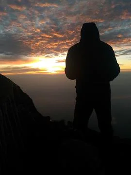 Siluet puncak 写真素材