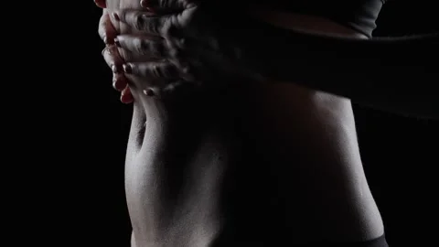 Siluette stomak Video stock 328656144