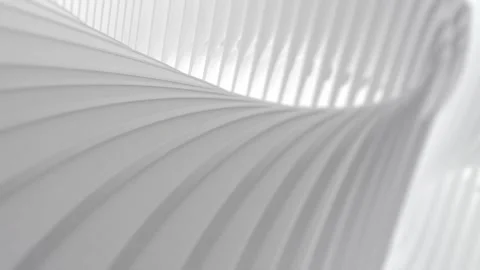 Silver 3D Background Animation With Smooth Curved Layers Stock Footage 292338068