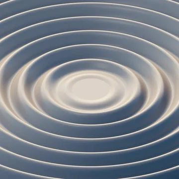 Silver Abstract 3D Ripples Stock Illustration