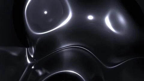 Silver Abstract Mystical Liquid Metallic Background VJ Loop in 4K Stock Footage 314365902