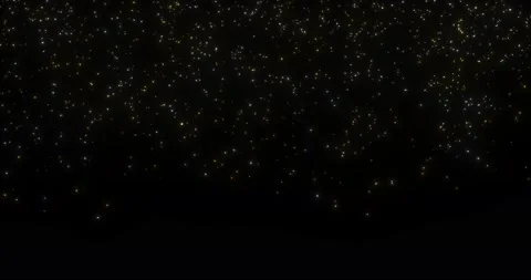 Silver and gold falling confetti over black background. Stock Footage 146343158