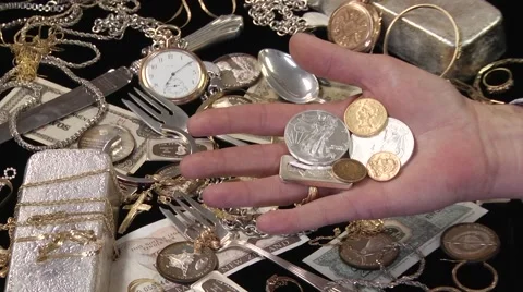 Silver and Gold Stock Footage 62617736