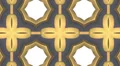 Silver and gold kaleidoscope background, loop HD Footage