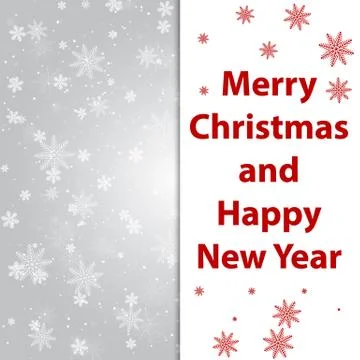 Silver and white snowflake background Stock Illustration