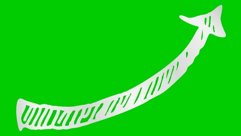 Silver arrow growth green Stock Footage 236008423