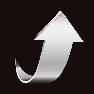 Silver arrow Stock Illustration