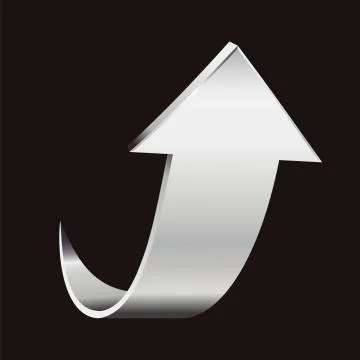 Silver arrow Stock Illustration