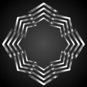 Silver arrows logo shape Silver arrows logo shape. Vector illustration Cop... Stock Photos