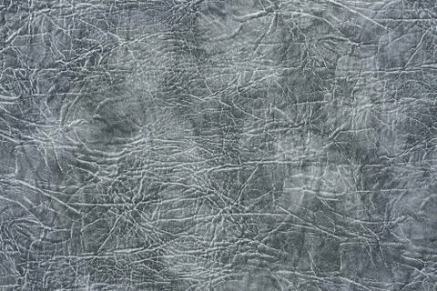 Silver Artificial Leather Texture. Texture background of grey leather Stock-Fotos