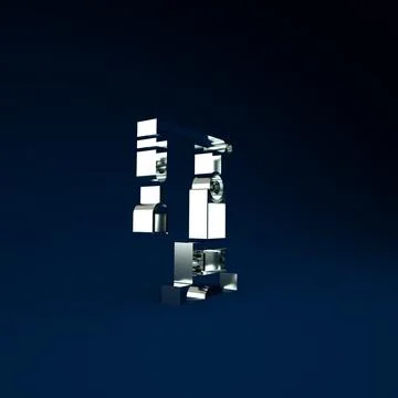 Silver Assembly line icon isolated on blue background. Automatic production c Stock Illustration