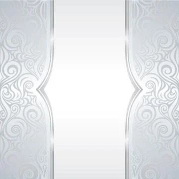 Silver background design with copy space Stock Illustration