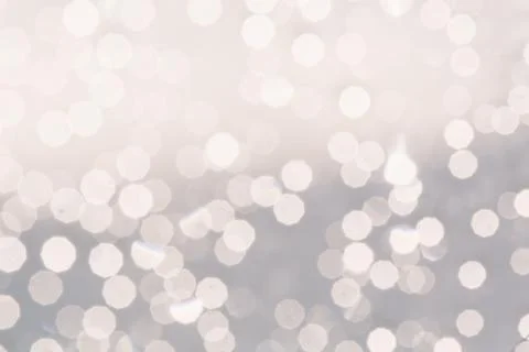 Silver background with glowing blurred circles Fotos de archivo