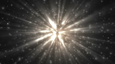 Silver background with rays in space. Video stock 62414570