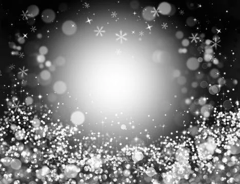 Silver background with stars Stock Illustration