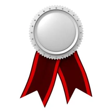 Silver badge Stock Illustration