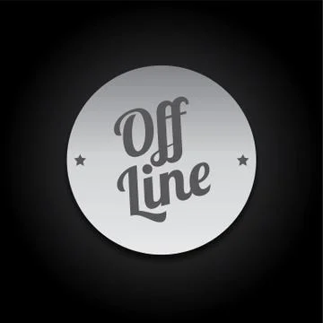 Silver badge label theme Stock-Illustration